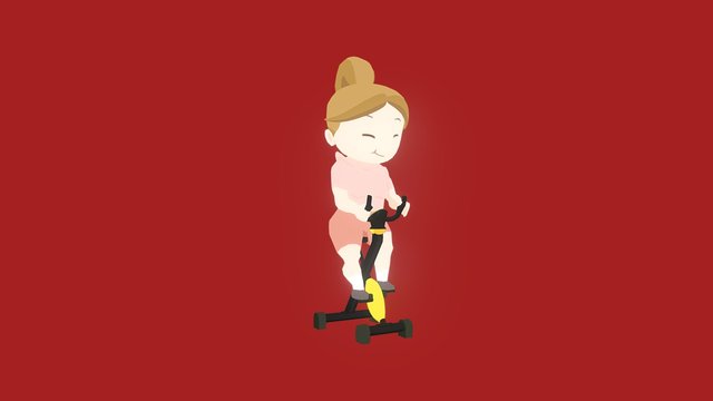 Exercise bike 3D Model