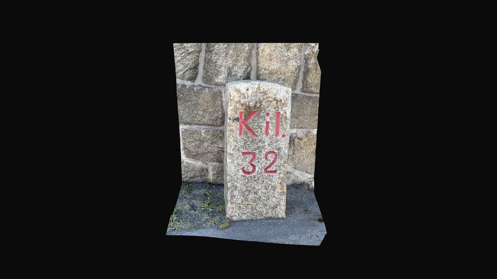 Milestone Gotthardpass Km 32 von Altdorf