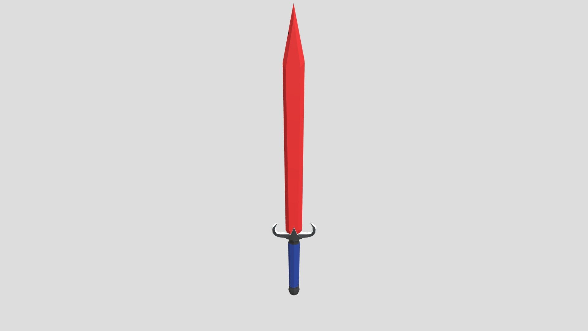 Low poly sword — Sketchfab embed 3D viewer