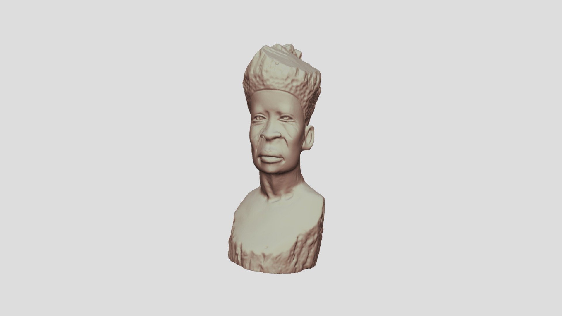 African Head Female Revopoint Pop Scanner