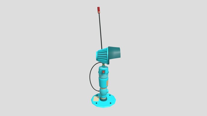 Airport light draft 3D Model