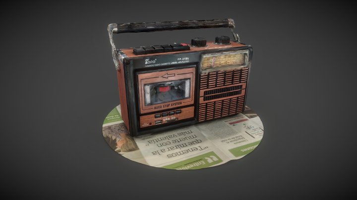 Radio-casette player, Sabadell, Catalunya 3D Model