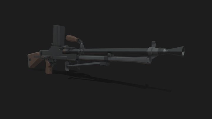 Zb Vz.26 low poly 3D Model