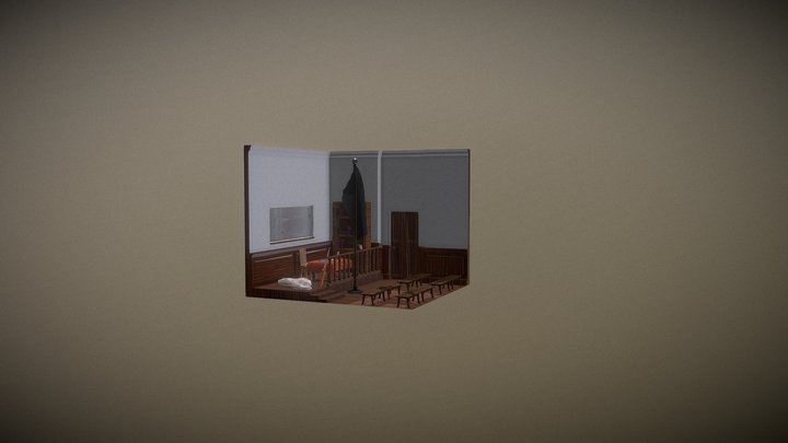 Murder Mystery - Colonial Courthouse 3D Model