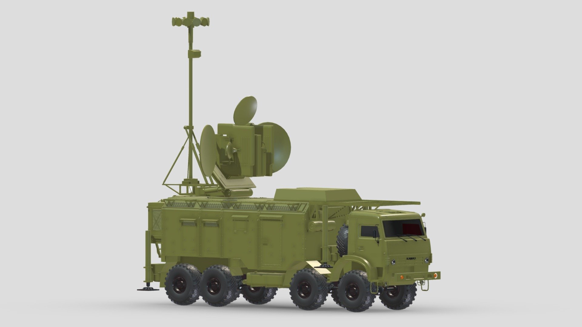 Krasukha Electronic Warfare System - Buy Royalty Free 3D model by ...