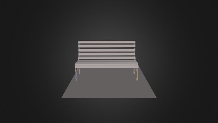 Prop Bench Diffuse 3D Model