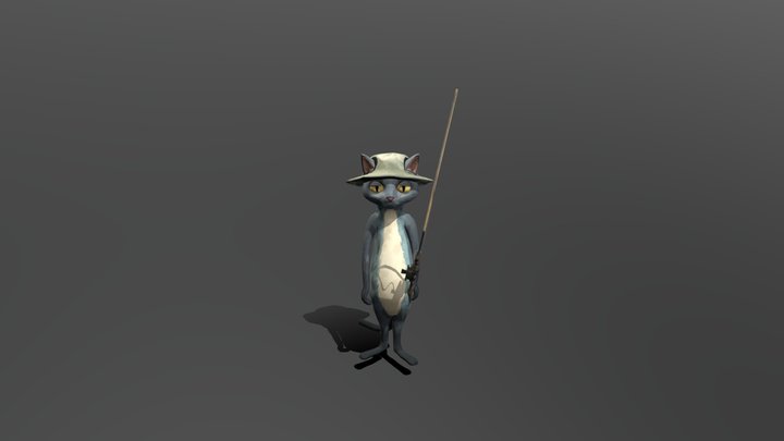 Catboy fisher 3D Model