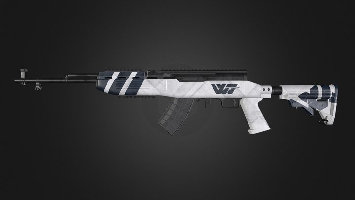 PUBG - WackyJacky101's SKS Skin 3D Model