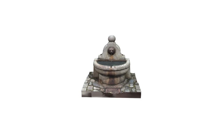 Fountain from Gamle Bergen 3D Model