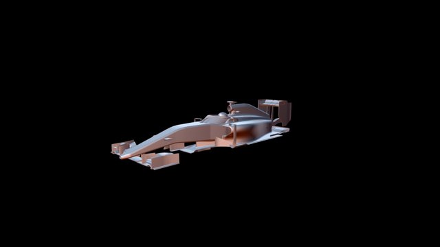 F1 Car HALO With Canopy 3D Model