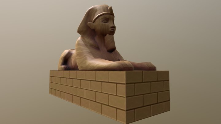 Sphinx Statue 3D Model