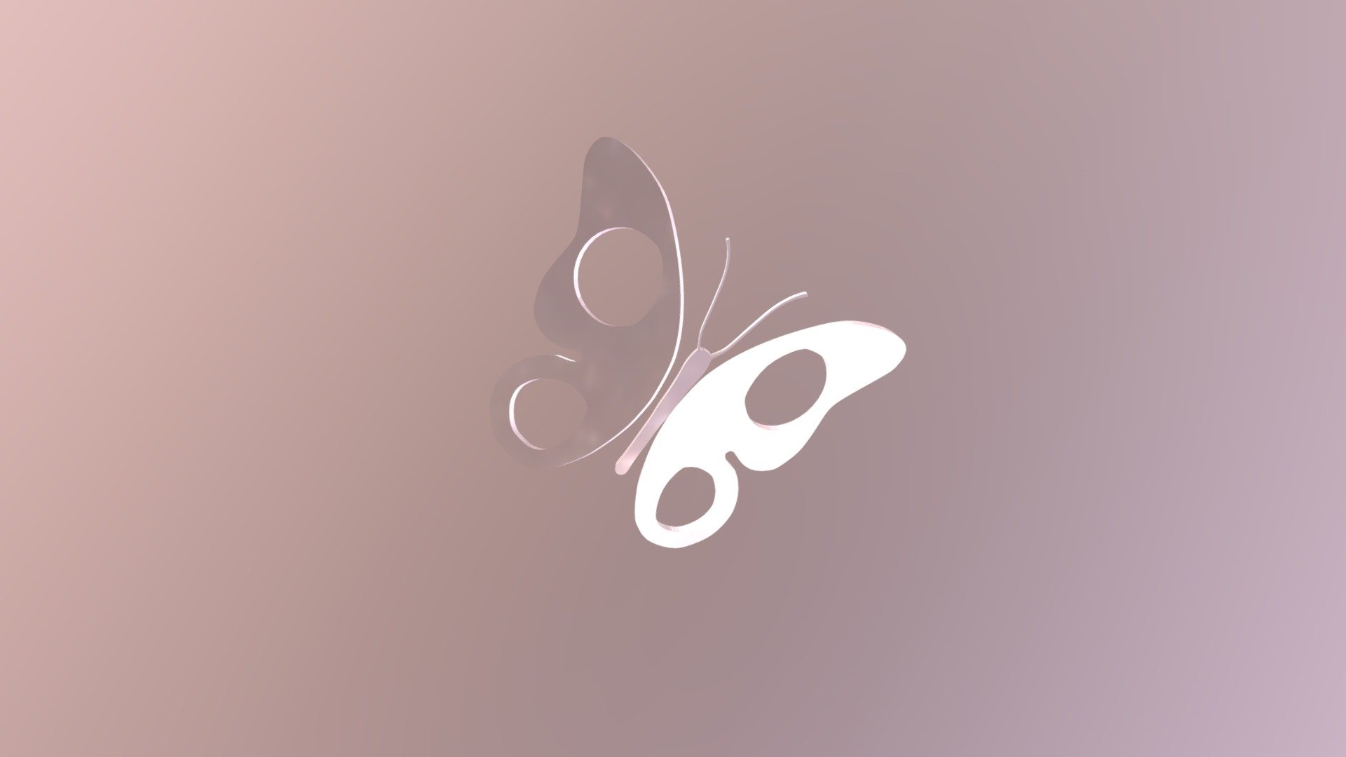 logo mariposa 3d