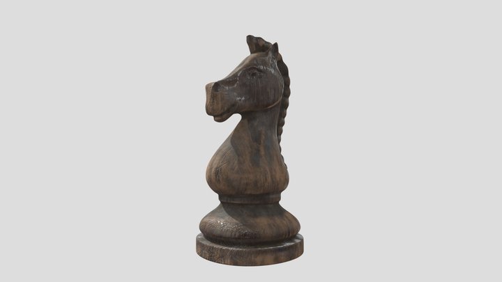 Koń szachowy 3D Model