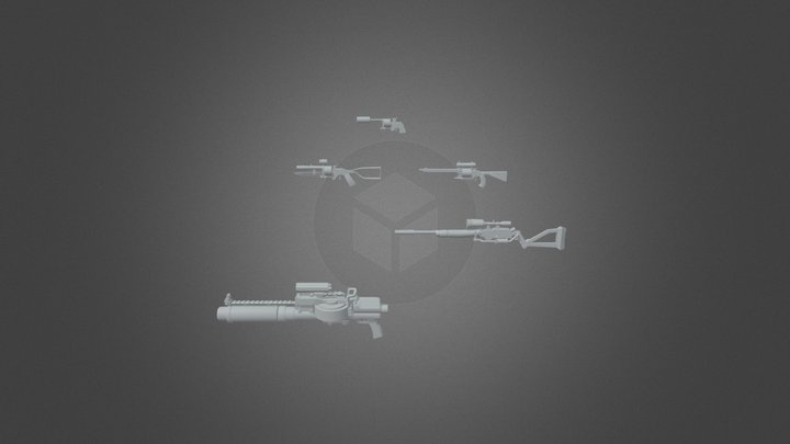 Weapon Asset 3D Model