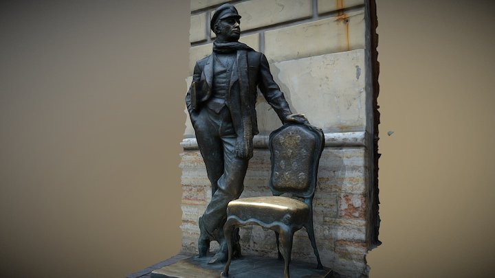 Monument To Ostap Bender (Saint Petersburg) 3D Model