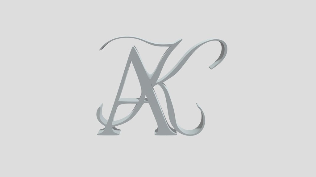 AK logo calligraphy