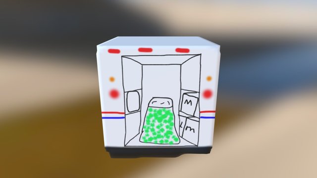 Mailtruck Fbx-files 3D Model