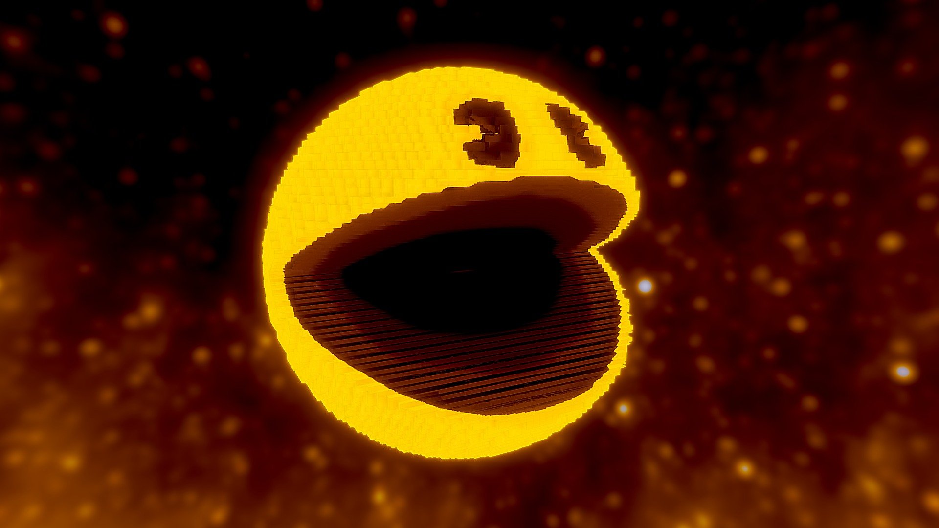 Pac man [Pixels] - Download Free 3D model by Stridity [11feb34] - Sketchfab