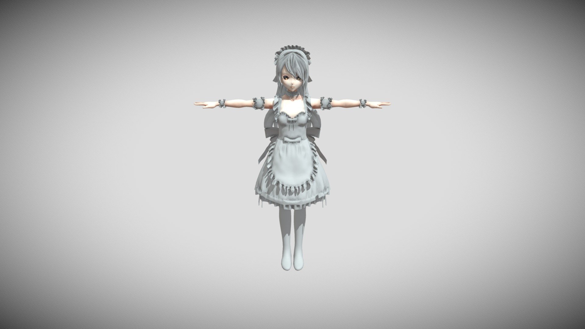 Simple anime girl B007851 file stl free download 3D Model for CNC and 3d  printer  Download Stl Files