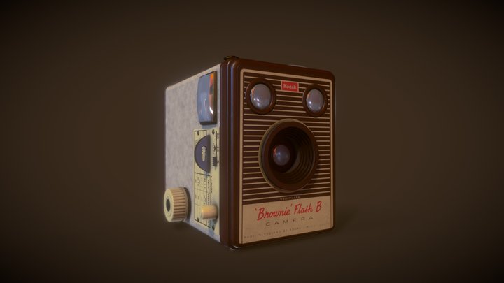 Kodak Brownie Flash B 3D Model