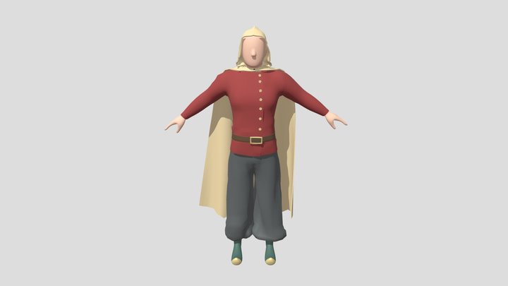 Chase Harbin Male Character Mesh 3D Model