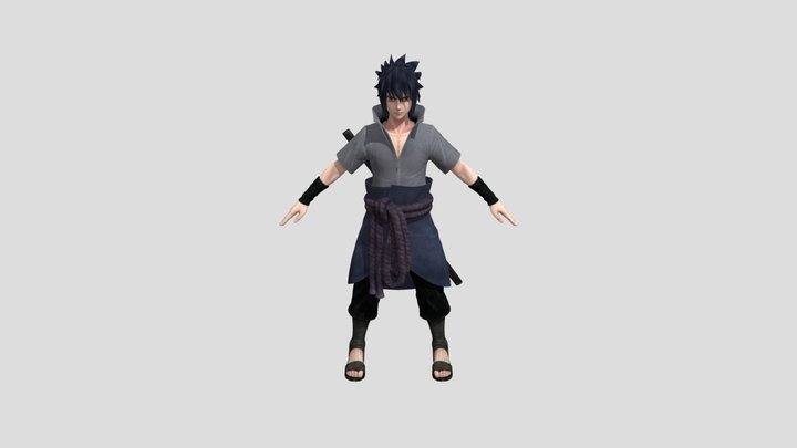 Saske Sharingan 3D Model