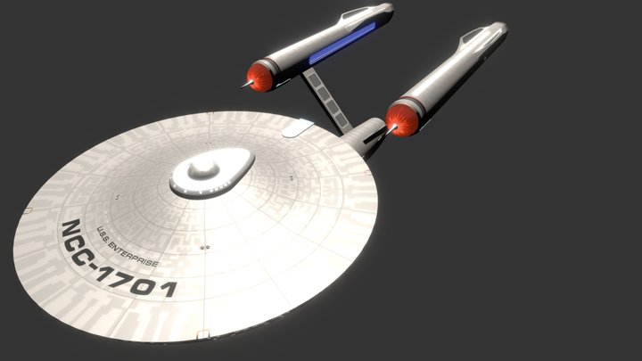 USS Enterprise NCC-1701 3D Model