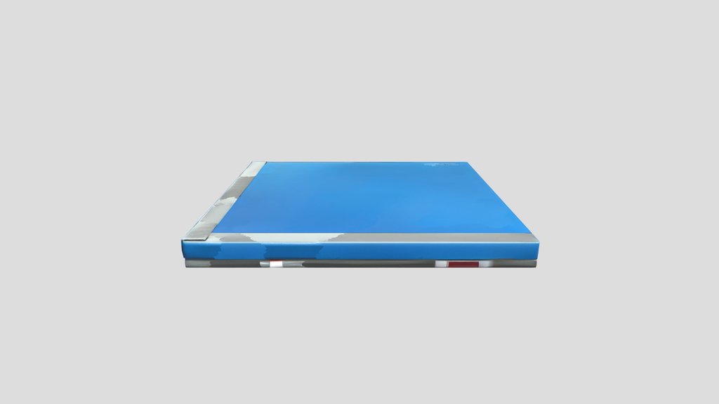 Blue rectangular mat