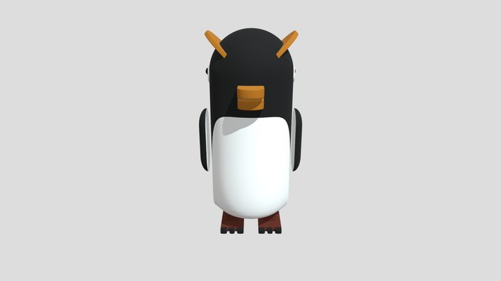 Freaky Penguin 3D Model