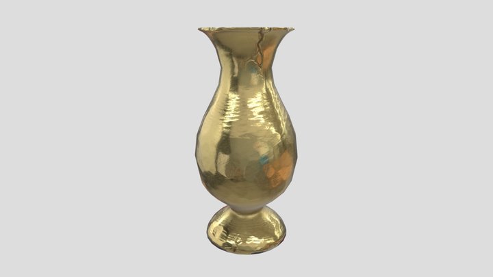 Gold Vase 3D Model