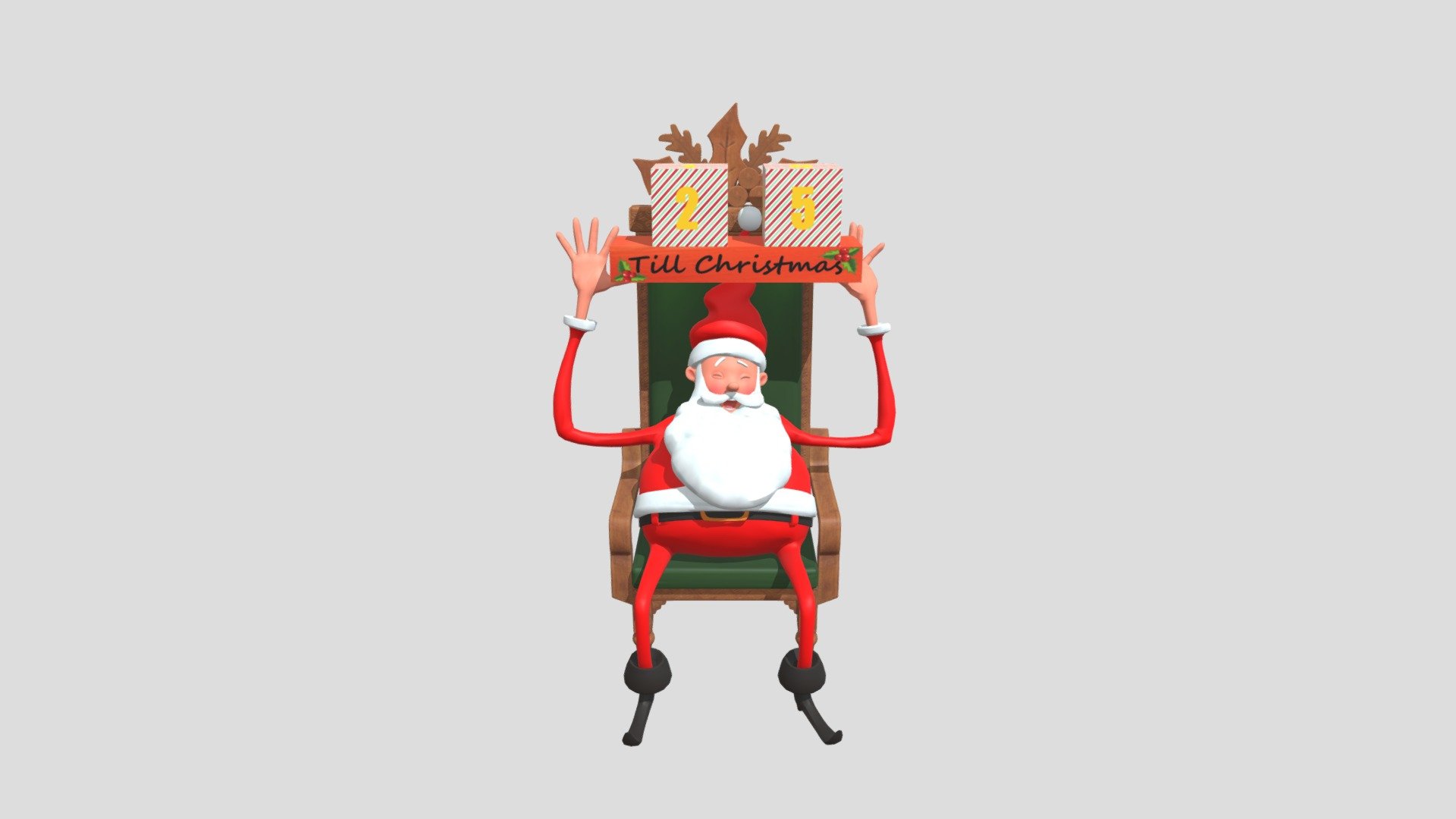 Santa Claus Christmas counter