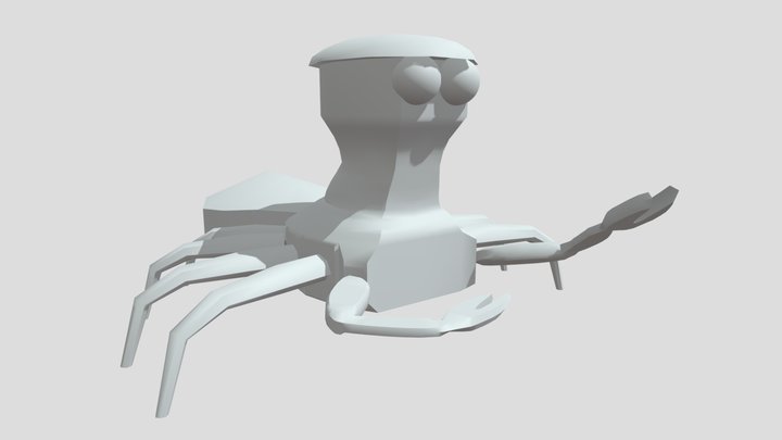 Spider Crab No Texture 3D Model
