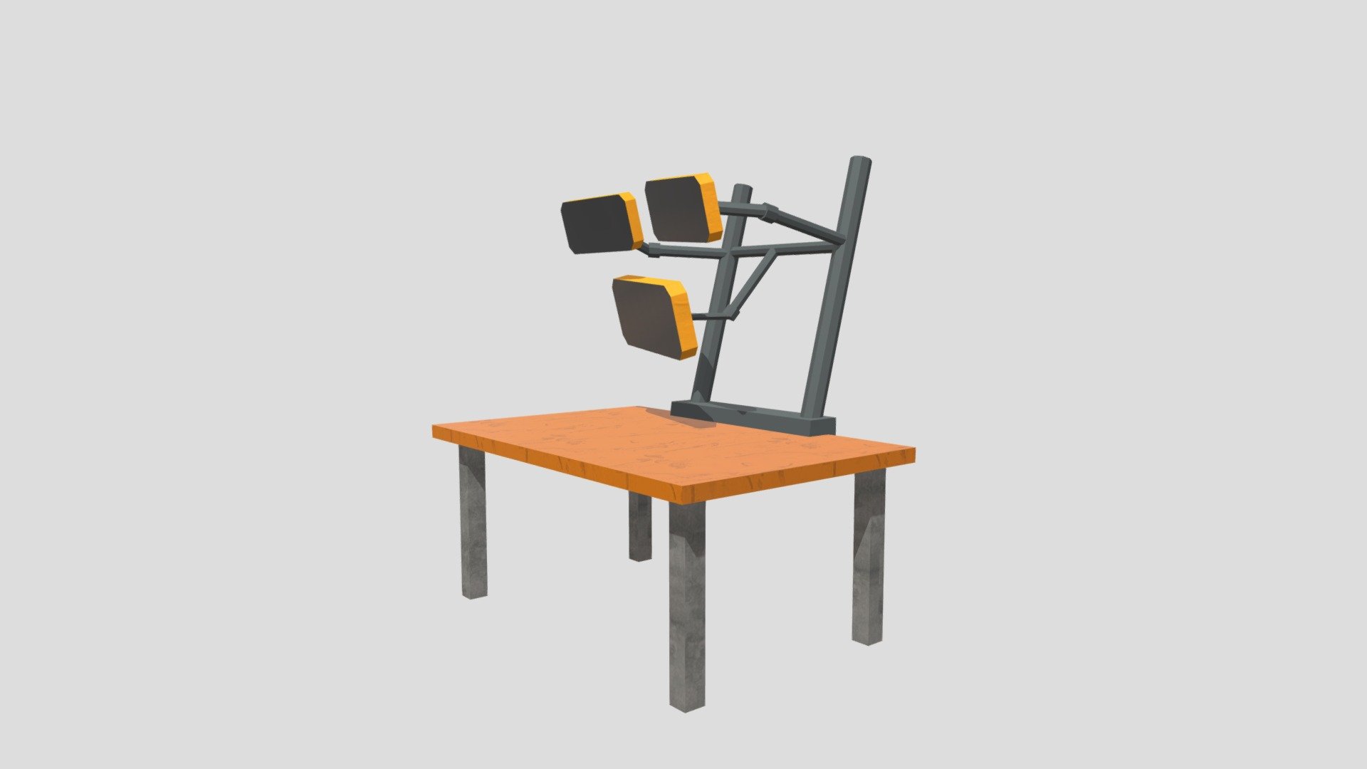 Low Poly Computor Workstation - Download Free 3D model by BenCroft ...