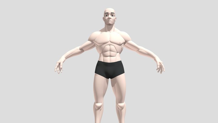 MaleRefStylized1 3D Model
