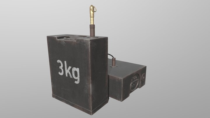 3KG Sprengbüchse 24 Geballte Ladung 3D Model
