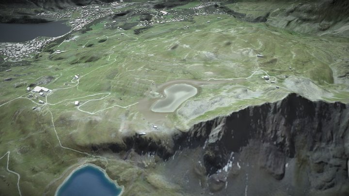 Naturspeichersee Nair Pitschen - Bauzustand 3D Model
