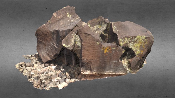 "Lightning Rock" Archaic Complex(07_001_08Z04X) 3D Model