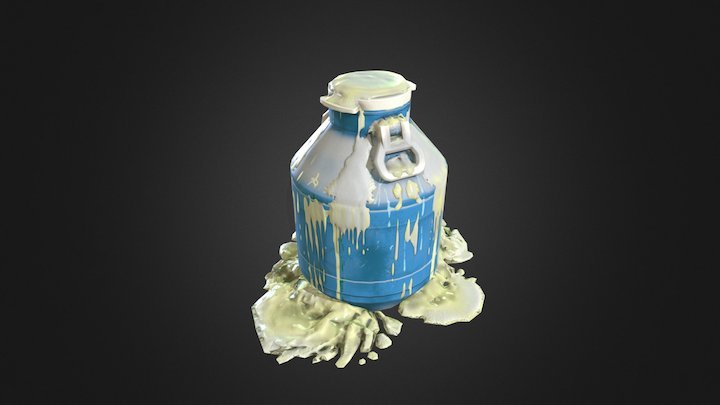 Dirty Barrel 3D Model