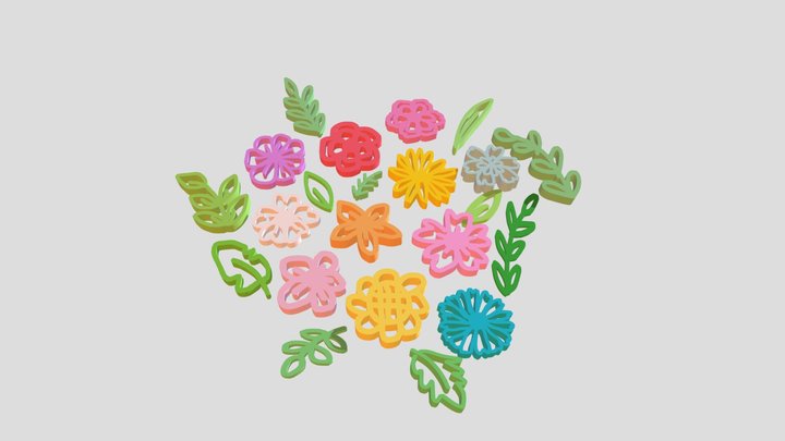 Flower bush 3D Model