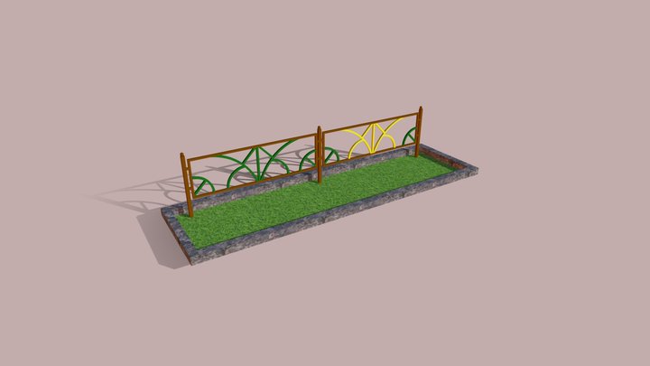 Светотехника ограждение h 0_6 3D Model