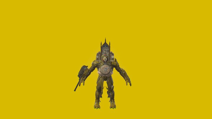 Titan Clockman 3D Model