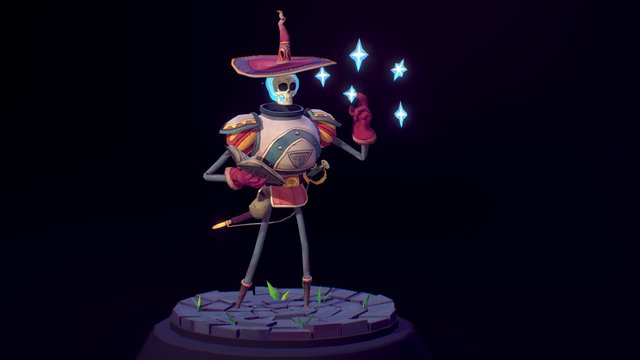 Skeleton Mage [Animation] 3D Model