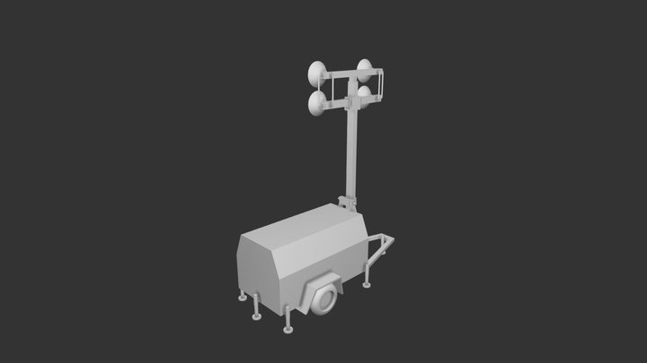 Construction Lights 3D Model