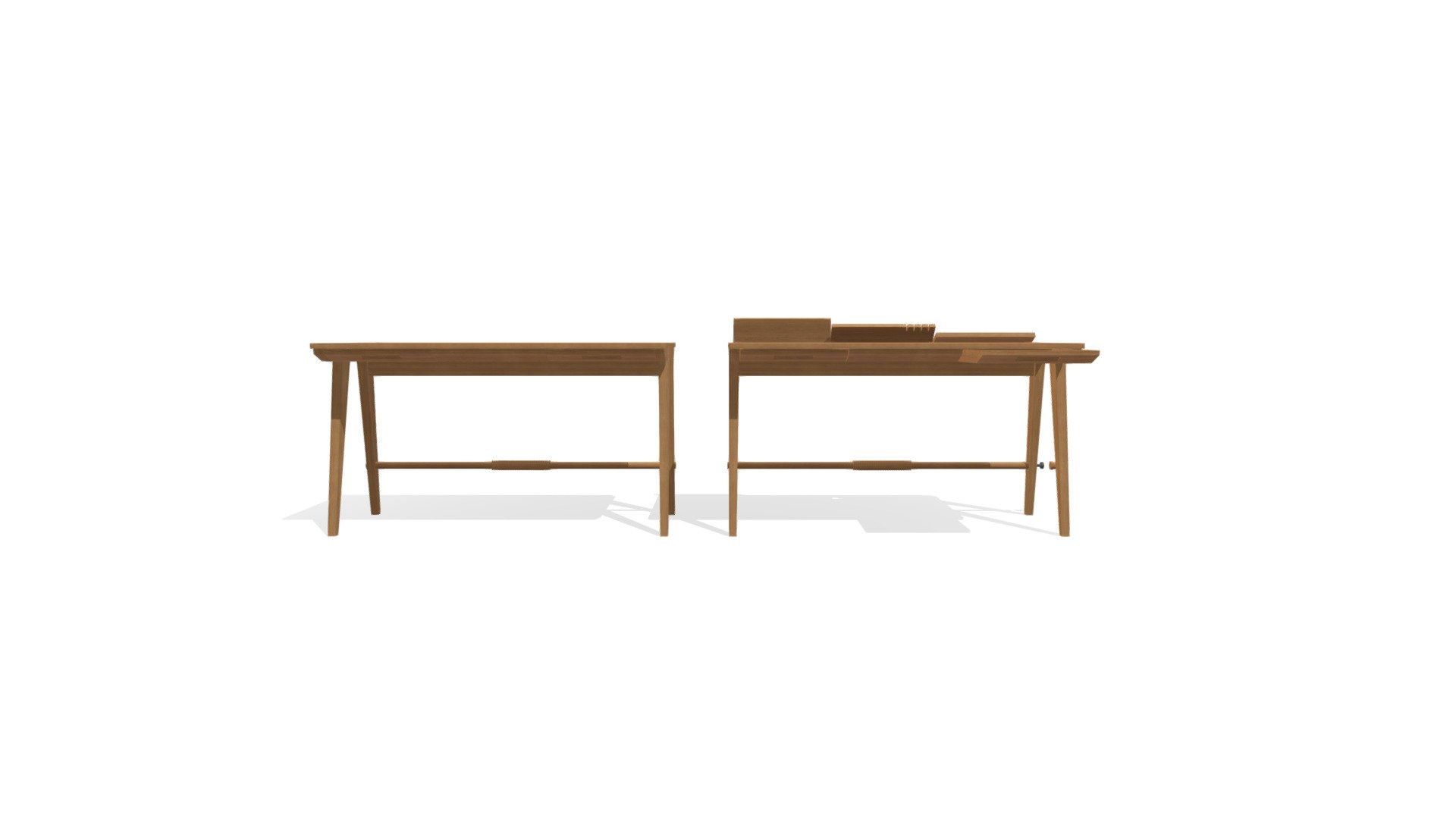 Study Table Wooden - 3D model by didwania [121064f] - Sketchfab