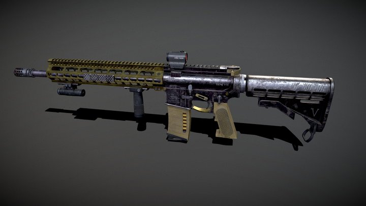 AR-15 3D Model