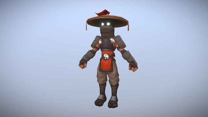 Kung Fu Master 3D Model