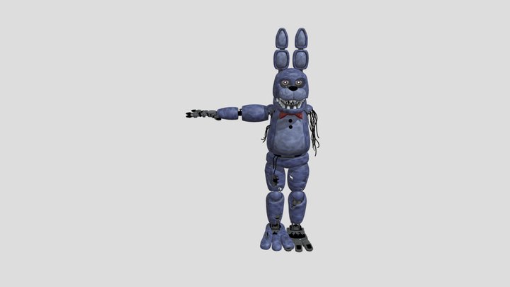Withered Bonnie 3D Model