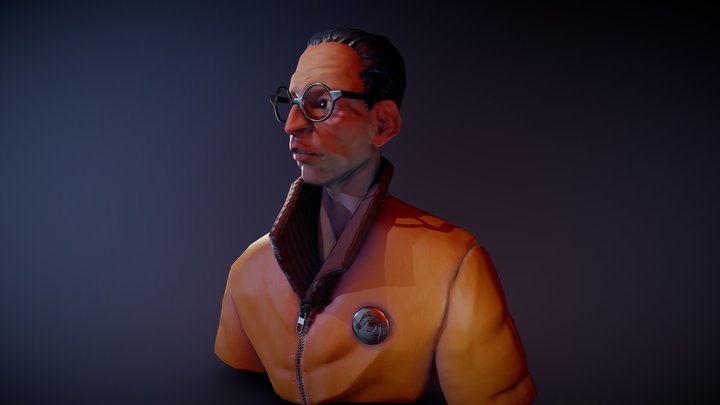 Kim Kitsuragi bust 3D Model