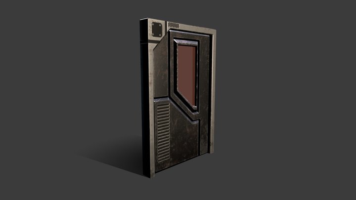 Sci-Fi Door 3D Model