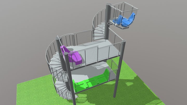 Moczydło wieża startowa 3D Model